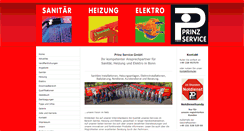 Desktop Screenshot of prinzservice.de