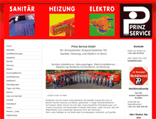 Tablet Screenshot of prinzservice.de